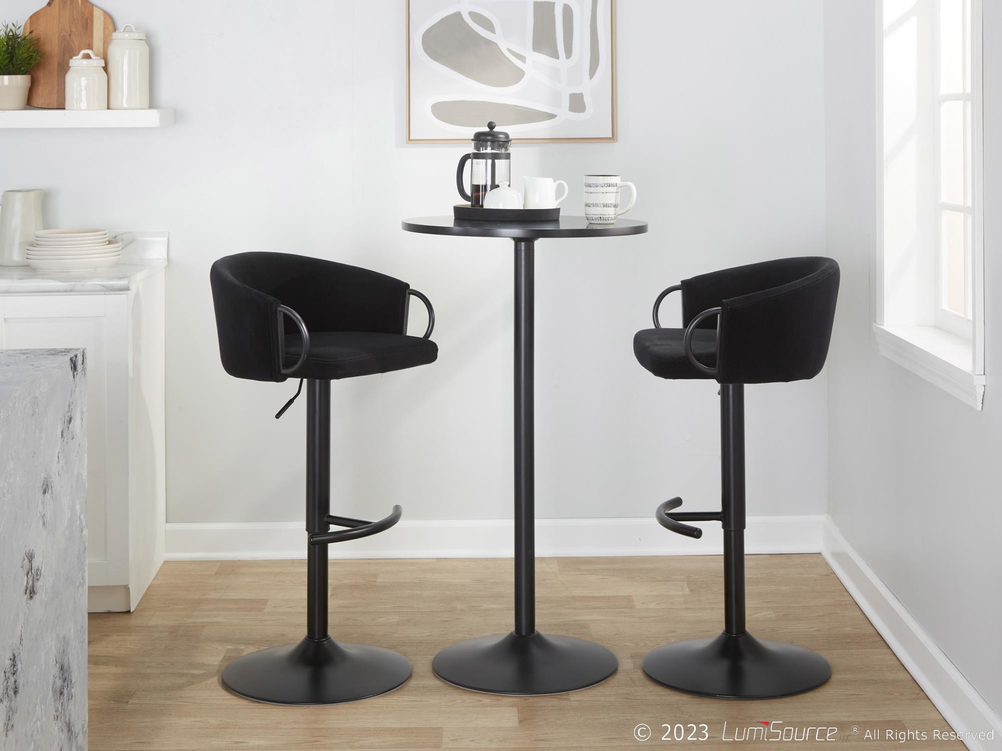 Claire Adjustable Barstool – Set Of 2